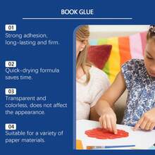 Book Repair Glue, Neutral Mild Formula, Book Archival Paper Strong Adhesive, Transparent Quick Drying, Strong Adhesion And Not Easy To Peel Off. Strong Adhesion, Long-Lasting And Durable. Quick Drying Formula Saves Time. Transparent And Colorless, Suitable For Various Paper Materials. Gift For Family And Friends, Back To School Gift, Christmas Gift - A - View 7