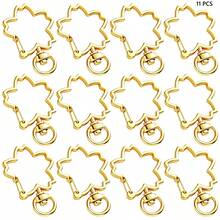 11pcs Cherry Blossom Shaped Rotating Lobster Clasps, Suitable For Keychains, Bags, Tags, DIY Crafts And Gift Making - Cherry Blossom Buckle - View 9