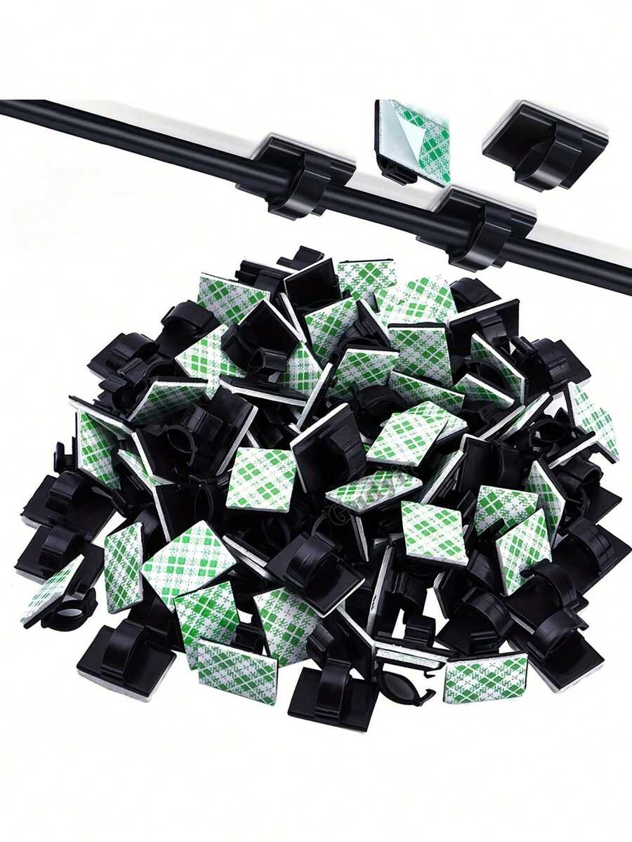 [Cable Management Clips]20pcs Self-Adhesive Outdoor Cable Clips, String Light Decoration Cable Management Clips, Suitable For String Lights, Car, Office, Home
