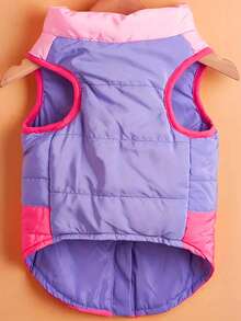 1pc Small & Medium Dog/Cat Pet Vest, 3-Color Pet Jacket With Outdoor Leash Attachment - Multicolor - View 8