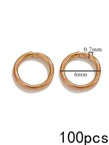 100Pcs 304 Stainless Steel Open Jump Rings, Multi‑Color Connector Rings, Charms For Jewelry Making, DIY Necklace Bracelet Earring Making Supplies - Open Ring - View 23