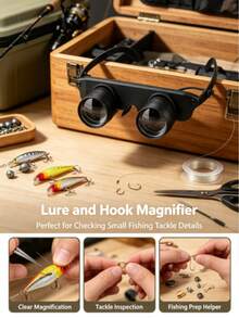 Portable Concert Viewing Glasses, Hands-Free Fishing Magnifying Glasses! Clear View Of Fishing Floats, Essential Outdoor Fishing Accessory - A - View 2
