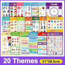 Set Poster Belajar Bahasa Inggris 10 Buah, Termasuk Kartu Kata, Cocok Untuk Anak Prasekolah, Dapat Digunakan Sebagai Dekorasi Kelas, Alat Bantu Mengajar, Hadiah, Juga Berlaku Untuk Sekolah, Siswa, Alat Tulis, Perlengkapan Belajar, Terapi Bahasa, Emosi, Bagan Angka, Dll. - Aprikot - View 2