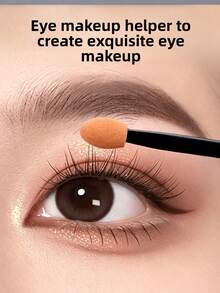 100pcs/50pcs/10pcs Double-Ended Eyeshadow Brushes, Latex Sponge Head Makeup Tools, Eyeshadow Sticks, Eye Makeup Brushes, Also Suitable For Nail Art Tools, Compact And Portable, Travel Essential, Holiday Gift, Girlfriend Gift - Double-ended Eyeshadow Brush - View 7