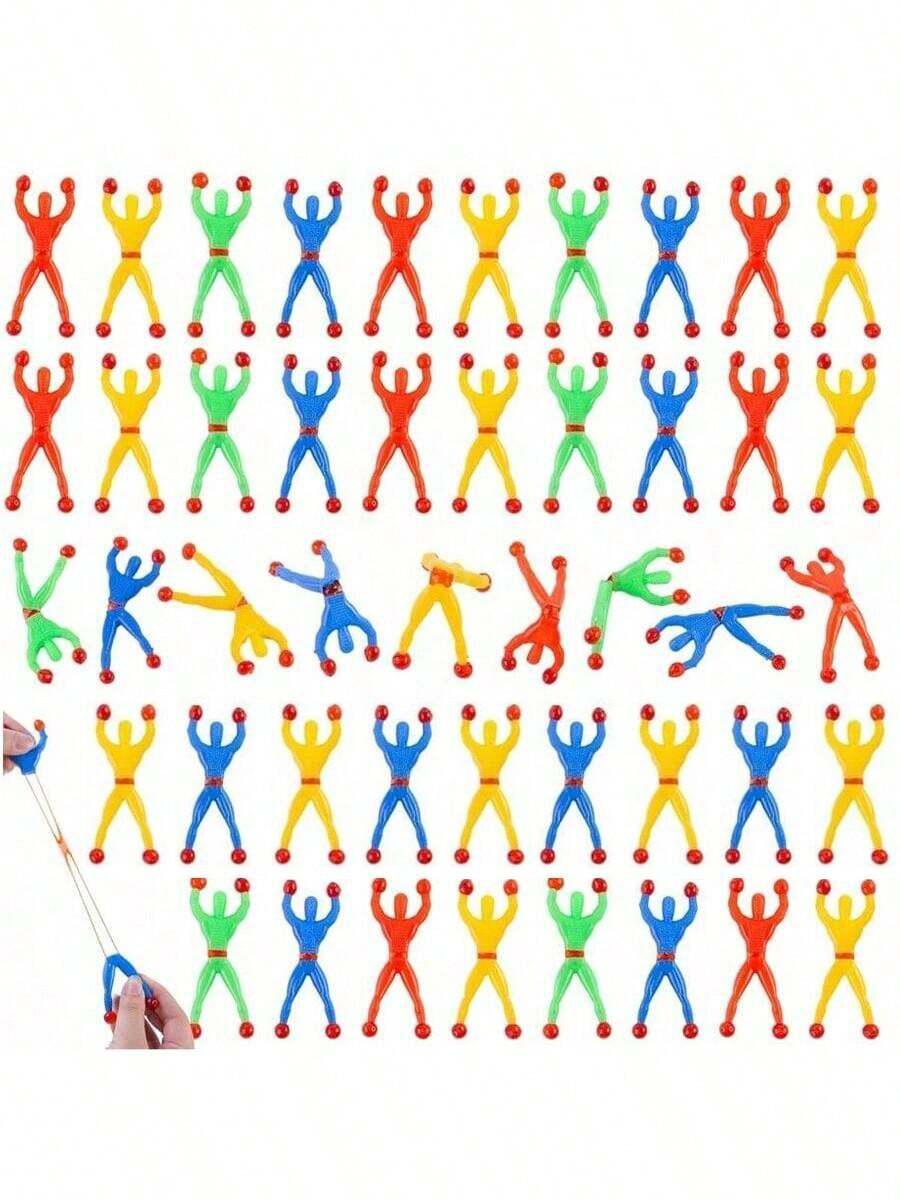 5/10/20/30pcs Sticky Climbing Wall Toys For Boys, Party Favor Set, Fun Finger Toys, Gift Bag Fillers, Random Colors