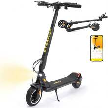 Electric Scooter, 450W 36V 15AH, 9-Inch Pneumatic Tires, Top Speed 24 Mph, 3 Riding Modes, Max Range 30 Miles, 7-8 Hour Charge Time, Dual Suspension System - ETEKHOP - View 2