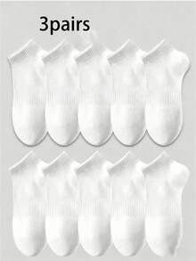 12/9/3 Pairs Moisture-Wicking, Antibacterial, Breathable, Casual Knit Invisible Socks, Unisex, Solid Color, Suitable For Yoga/Sports - Multicolor - View 8