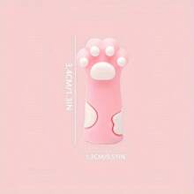 1/6/18Pcs Silicone Pliers Protective Covers - Creative Cute Cat Paw Shaped Small Scissors And Tweezers Protective Covers - Nail Salon Tools And Accessories - Multicolor - View 5