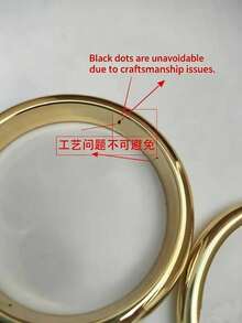 7pcs Premium Metallic Glossy Irregular Shape Bracelets, Versatile Gold Bangles, Niche Design Accessories - Gold - View 5