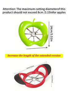1pc Stainless Steel Fruit Corer, Apple Slicer, Fruit Knife, Fruit Divider - Multicolor - View 2