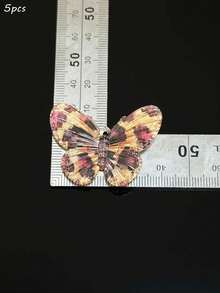 Autumn And Winter Hanging Hole Leopard Print Butterfly Accessories, Diy Flat Bottom Phone Case Pendant Decoration Accessories Wholesale - Multicolor - View 15