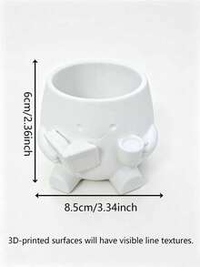Cute Expression Planter, Succulent Plant Pot, Meditation/Hug/Heart Gesture, Indoor Decorative Plant Pot, Candy Storage Desktop Organizer Box, Home Office Decor, Plant Lover Gift - A - View 19