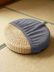 1PC Round Ottoman Covers Jacquard Sofa Ottoman Stool Slipcover All-Inclusive Elastic Putua Tatami Cushion Cover Pouf Cover For Living Room - Multicolor - View 10