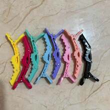 Crocodile Hair Clips, Suitable For Face Washing And Styling, Seamless Partition Alligator Hair Clips, Women's Forehead, Side And Bangs Clips, Hair Accessories - Multicolor - View 8