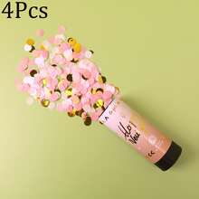 1pc/4pcs/Set Happy New Year Paper Confetti Firework Cone New Year's Eve Atmosphere Props Confetti Sprayer Small Firecrackers Ribbon - Multicolor - View 11