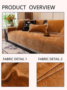 1 Stück Ganzjahres-Universal-Sofakissenbezug, moderner minimalistischer rutschfester Sofasitzbezug, maschinenwaschbar und handwaschbar, frischer modischer weicher nicht verblassender nicht fusselnder Schlafzimmer-Dekorations-Schutzbezug, haustierfreundlich, verstellbarer Ecksofa-Bezug geeignet für Schlafzimmer, Büro, Wohnzimmer, Kombinationsmöbel, L-förmiges Sofa und 1234-Sitzer Sofa - Gebrannte Orange - Übersicht 11