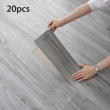 10/20 Pcs Set 40x15cm/15.75x5.91inch 0.6m²/1.2m² Peel And Stick Floor Stickers, Wood Grain Vinyl Flooring Stickers, PVC Wood Grain Floor Decals, Furniture Floor Decor, For Bedroom, Kitchen, Living Room And Hotel - Multicolor - View 17