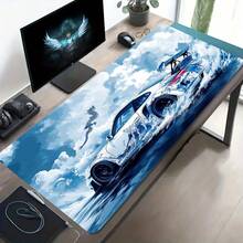 1 Large Esports Gaming Mouse Pad – Featuring A Blue-And-White Wave, Racing, And Dragon-In-The-Clouds Design; Large Desk Mat With Non-Slip, Washable Rubber Base; Stain-Resistant Gaming Mouse Pad And Desk Accessory. - Mouse Pad - View 4