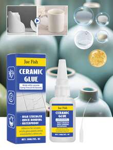 Lem Keramik 30ML dengan Ujung Nozzle Presisi, Perekat Instan Tahan Air dengan Kekuatan Tinggi dan Daya Rekat Cepat, Lem Perbaikan Cepat Kering untuk Keramik, Gerabah, Kaca, Plastik, Logam, Kayu, Kulit, dan Restorasi Rumah Tangga DIY. - Perekat Perbaikan Keramik - View 2
