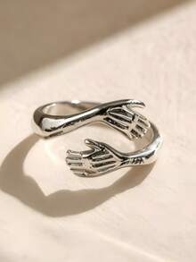 eTel LiKe 1Pc Animal Thumb Adjustable Raccoon Ring Wrap Jewelry Gifts For Women - Silver - View 9