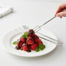 3pcs Chocolate Dipping Tools, Stainless Steel Truffle Candy Dipping Tool Set, Baking Supplies Stainless Steel Hot Pot Forks, Home Baking Kitchen Utensils, Dishwasher - View 4