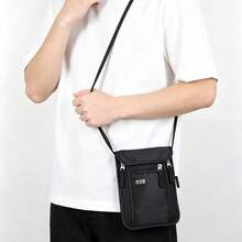 Men's RFID Anti-Theft Crossbody Bag, Lightweight Travel Shoulder Bag, Multi-Pocket Passport Organizer, Suitable For Daily Use - Multicolor - View 1