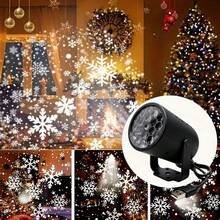 1pc Christmas Snowflake LED Projector Light, USB Powered Holiday Atmosphere Dynamic Rotating Pattern Stage Light, USB Plug & Play, Suitable For Christmas, Halloween, Birthday Party - No Battery Required, Plastic Lampshade - Snowflake Pattern - View 6
