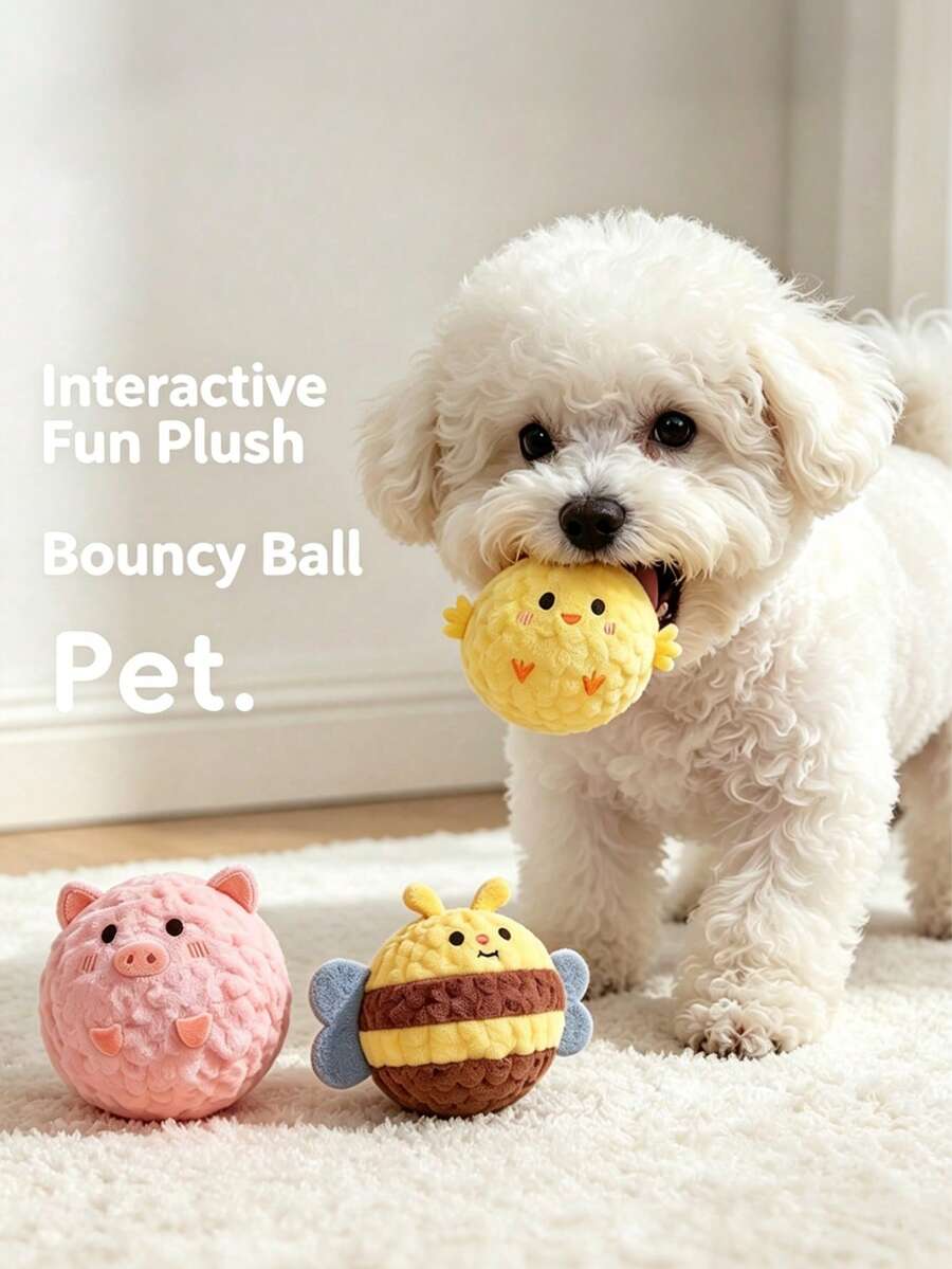 1 quả bóng đồ chơi nảy cho mèo và chó, đồ chơi giải trí có tiếng sột soạt chân thực, nhai làm sạch răng, chất liệu bền, bóng huấn luyện không dùng pin để đá và cắn, đồ chơi vận động tương tác cho mèo con, phù hợp cho mèo trong nhà và mọi giống chó, đồ chơi săn mồi