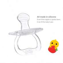 1pc/2pcs Transparent Silicone Baby Pacifier, Silicone Material, Heat Resistant Up To 120°C, Sterilizable, Material, Soft And Elastic, Easy To Clean, Day And Night Models, Suitable For Babies 3 Months And Older For Daily Use - Clear - View 5