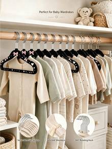 10/20pcs Multi-Color Flocked Hangers With Hooks, Non-Slip Flocked Space-Saving Stackable Hangers, Suitable For Shirts, Dresses, Pants And Coats, Durable Non-Shedding Thin Wardrobe Storage Hanging Rack Set, Suitable For Closet, Bedroom, Dorm, Apartment And Home - Multicolor - View 1