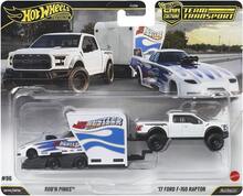 Hot Wheels 1:64 Premium Car Culture Team Sport  944 TURBO& CAYENNE / ROB'N PINKS& F-150 RAPTOR,Transport Fleet Combination Series - Multicolor - View 3