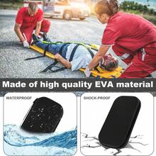 Lightweight Portable EVA Stethoscope Carrying Case, Hard Shell Storage Box With Handle & Double Zipper, Nurse Organizer Bag For Nursing Students, Fits Pen Lights Tweezers Scissors, Home Clinic Travel Use, Mesh Pocket & Soft Lining, Empty Case Only - Multicolor - View 7
