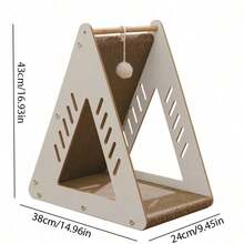 Triangular Vertical Cat Scratching Board, Sisal Rope Wear-Resistant No-Shed Cat Claw Board, Cat Toy Cat Claw Sharpener - View 7