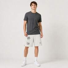 Li-Ning Wade X Timothy Goodman Collaboration Men's Loose Fit Sports Shorts AKSW379 - Gray Tile Gray - View 3