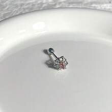 Little Dog Tongue Stud External Thread Hot Girl Tongue Piercing Replacement Stud Non-Fading Silver Color Piercing Jewelry Halloween Christmas Daily Wear - Multicolor - View 3