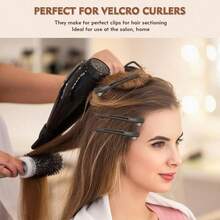 6/12pcs Professional Hair Sectioning Clips, No-Mark Non-Slip Alligator Hair Clips With Silicone Rings, Suitable For Hairdressers And Home Haircutting, Unisex - Multicolor - View 5