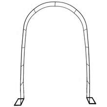 Garden Archway Trellis Stand, Metal Arch Frame For Climbing Plants And Wedding Decor - Black - View 1