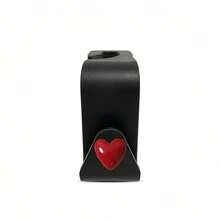 2pcs Small Heart-Shaped Car Seat Back Hidden Hooks, Multifunctional Creative Car Storage Hooks, Car Organizer Gadget - A - View 6