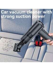 CHIGO High Power Cordless Handheld Vacuum Cleaner, 2-In-1 Blow And Suction Function, HEPA Filter, USB Charging. Portable Air Duster, Suitable For Sofa, Chair And Home Cleaning. Car Vacuum Cleaner, Can Clean Keyboard, Dust Collector, Suitable For Tech Enthusiasts And Pet Owners - Multicolor - View 5