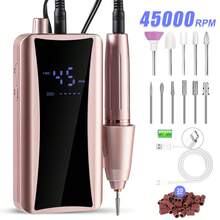 DianaBeauty 45000RPM Electric Nail Drill Machine, Rechargeable Nail File With LCD Display, Forward Reverse, Pause For Manicure Pedicure - Multicolor - View 11