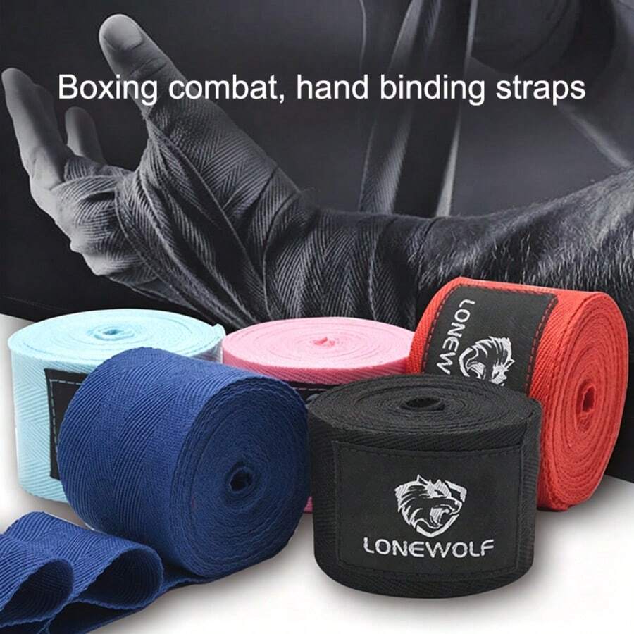 2pcs 1.5m 3 Meters 4m 5m Boxing Hand Wraps, Muay Thai Hand Wraps, Sanda Bandages, Taekwondo Sports Hand Wraps For Combat Training - Multicolor - View 1