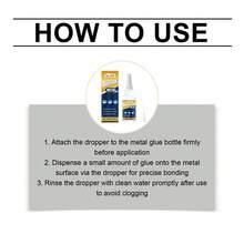 Metal Adhesive, Wood Metal Plastic Bonding Household Waterproof Metal Glue, Multi-Metal Compatible Practical. Strong Bonding For Various Metal Types, Fast Drying Immediate Effect, Tough And Durable Bonding, Can Withstand Moisture And Stress. Gift For Family And Friends, Back To School Gift, Christmas Gift - A - View 5