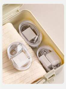 Transparent Data Cable Storage Bag Travel Portable Charger Cute Protective Case Multi-Purpose Organizer Bag - Transparent Bag - View 9
