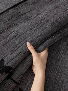 SANMOSPIN 1pc Solid Color Chenille Shaped Sofa Cover, Bowknot Decor Sofa Cushion, All-Season Sofa Cover, Pet-Friendly Sofa Protector, Machine Washable, Hand Washable, Bedroom, Office, Living Room Furniture Protection Pad - Home Decor Sofa Cover - Dark Grey - View 6