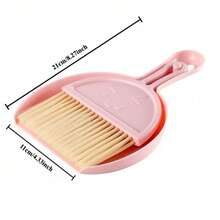Mini Dustpan And Brush Set, Small Hand Broom Dust Pan Combo, Portable Desktop Cleaning Brush For Window Groove, Keyboard, Sofa Gap, Desk Corner, Multicolor Tiny Cleaning Tool For Home Office - View 2