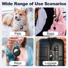 HUSQIER 2pcs AirTag Protective Case - AirTag Protective Case With Keychain, AirTag Protective Shell Anti-Scratch Keychain, Accessories For AirTag GPS Item Finder Tracker - Multicolor - View 3