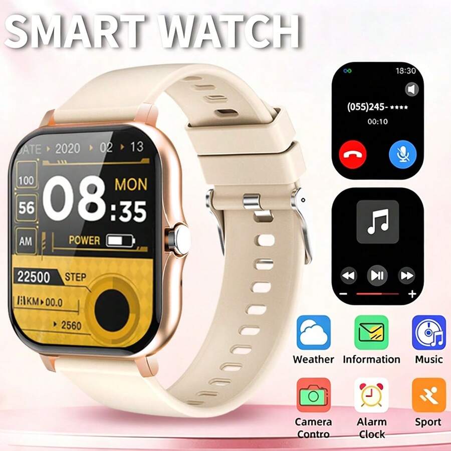 Unisex Smart Watch, Multiple Sports Modes, Message And Call Notifications, Multi-Function Sports Smart Watch, Perfect Gift For Parties, Holidays, Birthdays