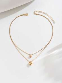 1 buah Kalung Rantai Emas Elegan Bohemian yang Indah dengan Liontin Multi-Elemen, Kalung Berlapis Ganda yang Dapat Ditumpuk, Tersedia Berbagai Gaya, Cocok untuk Pemakaian Sehari-hari, Liburan, Pantai, Tepi Laut, Pesta, Jamuan Malam, dan Lainnya, Ukuran Pola Warna Plastik Berwarna-warni Buatan Tangan, Setiap Kalung Berbeda - Emas - View 7