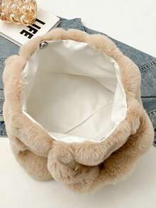 BAILEE A Casual, Cute, Solid-Colored Plush Shoulder Bag With Soft, Velvety Material And A Large Capacity That Closes Magnetically. A Great Gift Option. - Multicolor - View 12