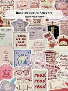 somoving 50pcs Cute Pink Girl Doodle Stickers Waterproof Decorative Decals For Books, Water Bottles, Computers, Headphones - Multicolor - View 5